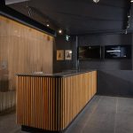 The reception counter at TBE Bridgeway, Century City