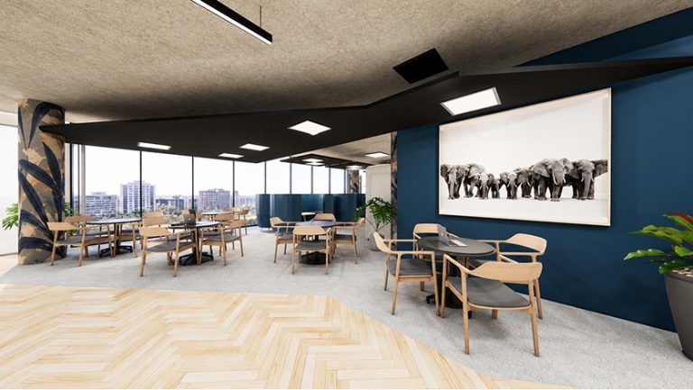 Informal collaboration area at Continuity House